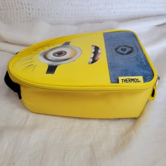 Thermos Lunch Bag insulated Despicable Me Minions zip closure padded handle EUC - Picture 3 of 8